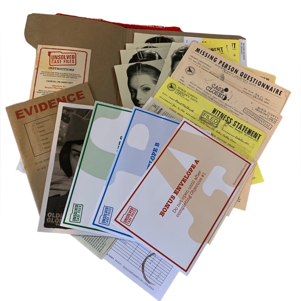 UNSOLVED CASE FILE Cold Case Veronica Falcone Murder Mystery Crime Game
